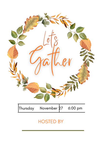 Thanksgiving Invite, Greeting card